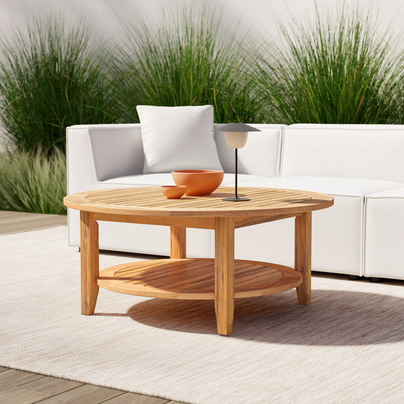 Alcott Hill® Summerton Teak Solid Wood Coffee Table & Reviews